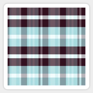 Winter Aesthetic Iagan 1 Hand Drawn Textured Plaid Pattern Sticker